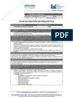 Plan Gestion Requisitos