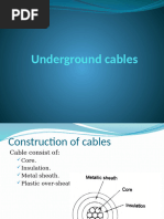 Underground cables