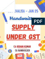 GST Handwritten Chalisa - Supply by CA Kishan Kumar