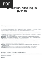 Python Exception Handling