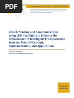 Vehicle Sensing and Communications using LED Headlights to Enhanc