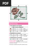 Tiny Rose Cross Stitch Pattern