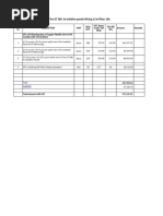 Additional Work Bill for OT'S