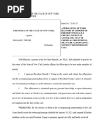 01-06-2025 - Trump Appeal Business Records Sentencing New York Merchan Affirmation