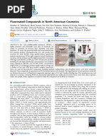 Fluorinated Compounds in North American Cosmetics