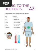 Going to the Doctors A2 Students Worksheet