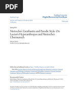 Nietzsche_s Zarathustra and Parodic Style_ on Lucian_s Hyperanthr