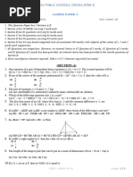 Sample paper maths