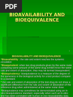 Bioavailability and Bioequivalance