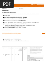 Copy of Unit 2 Sleep Project - Part I Data Collection and Daily Reflection