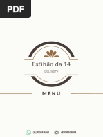 Cardápio Esfihão Da 14