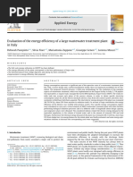 Evaluation of the energy efficiency of a large wastewater treatment plant in Italy