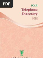 ICAR Telephone Directory