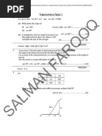 Trigonometry Paper 1