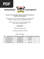 Statistics and Research Methods- Assignment One