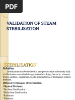 VALIDATION OF STEAM STERILISATION93