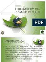 Interpretacion Del Analisis de Suelo