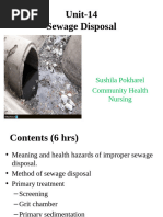 unit 14 sewage disposal