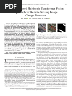 A CBAM Based Multiscale Transformer Fusion Approach for Remote Sensing Image Change Detection