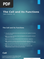 1.2 the Cell and Its Functions Presentation 2