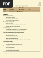 1. Kitchen steward safety & Hygiene procedure