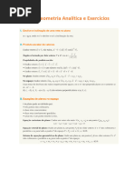 07 Ficha de Trabalho – Para Consolidar U02 _Síntese Geometria Analítica e Exercícios