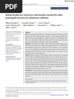 Acta Physiologica - 2023 - Flockhart - Reduced glucose tolerance and insulin sensitivity after prolonged exercise in