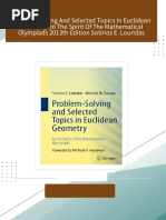 Full Download Problem-solving And Selected Topics In Euclidean Geometry: In The Spirit Of The Mathematical Olympiads 2013th Edition Sotirios E. Louridas PDF DOCX