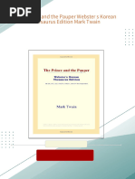 Download Complete The Prince and the Pauper Webster s Korean Thesaurus Edition Mark Twain PDF for All Chapters