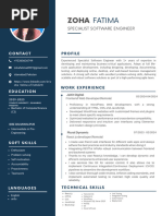 Blue Simple Professional CV Resume (2)