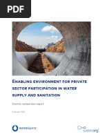 Enabling Environment for Private Sector Participation in WSS-country Comparison Report