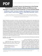 The-Assessment-of-Health-Literacy-and-Awareness-of-the-Female-Residents-of-Barangay-Dagatan-Sabang-and-Marauoy-Lipa-Batangas-on-Polycystic-Ovarian-Syndrome-A-Cross-sectional-Study