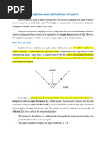 8.1 Reflection and Refraction of Light