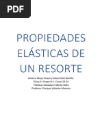 PROPIEDADES ELÁSTICAS DE UN RESORTE