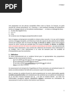 Cours1 Le langage de la logique propositionnelle