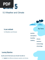 5.3. Weather and Climate