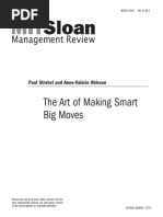 The Art of Making Smart Big Moves