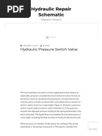 Hydraulic Pressure Switch Valve - Hydraulic Repair Schematic