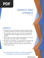 L10 - ARRAYS AND STRINGS