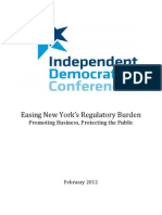 Independent Democratic Conference Regulation Report