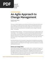 An Agile Approach to Change Management - HBR