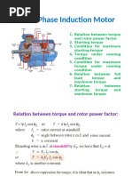 Three Phase Induction Motor Torque Expression