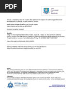 Factors That Optimise the Impact of Continuing Professional Development in Nursing_ a Rapid Evidence Review