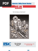 Rod Ends, Sphericals, Rolling Element Bearings