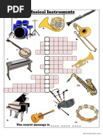 Musical Instruments Crossword