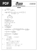 Jee Math 10-01-25 Key&Sol