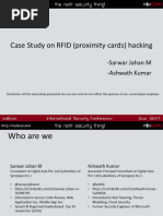 Case Study on RFID (Proximity Cards) Hacking