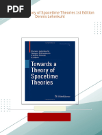 Get Towards a Theory of Spacetime Theories 1st Edition Dennis Lehmkuhl free all chapters