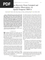 Traffic Data Recovery From Corrupted and Incomplete Observations via Spatial-Temporal TRPCA