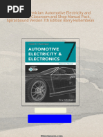 Download Complete Today's Technician: Automotive Electricity and Electronics, Classroom and Shop Manual Pack, Spiral bound Version 7th Edition Barry Hollembeak PDF for All Chapters